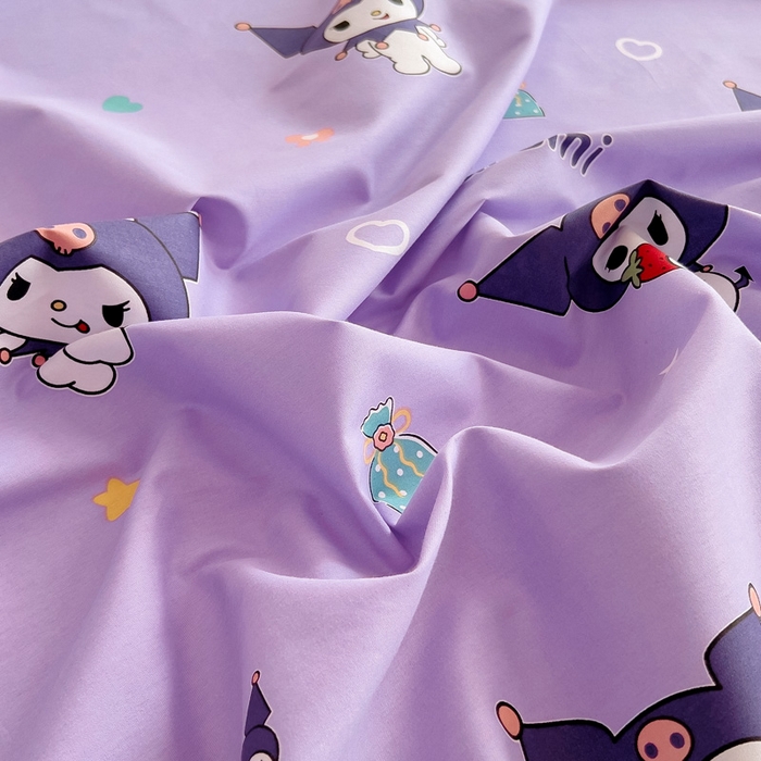 91家纺网 家纺一手货源 找家纺 2025新款全棉花边款床单 库洛米