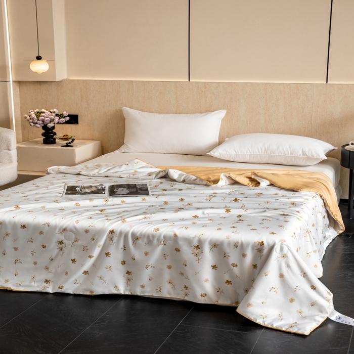 91家纺网 家纺一手货源 找家纺 眠多宝 2025新款舒适莱赛尔纤维夏被被子被芯 梦莱