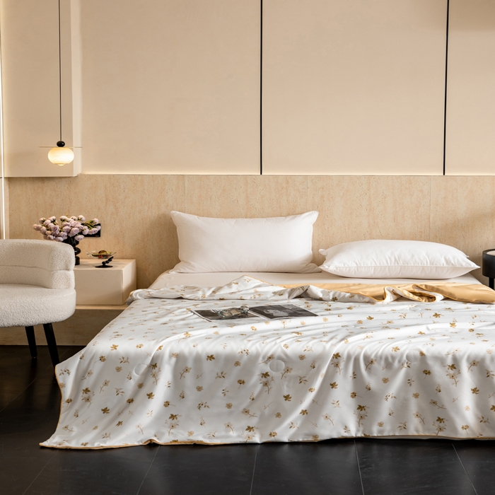 91家纺网 家纺一手货源 找家纺 眠多宝 2025新款舒适莱赛尔纤维夏被被子被芯 梦莱