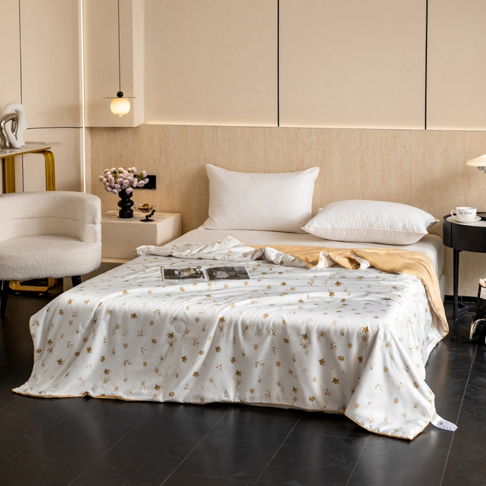 91家纺网 家纺一手货源 找家纺 眠多宝 2025新款舒适莱赛尔纤维夏被被子被芯 梦莱