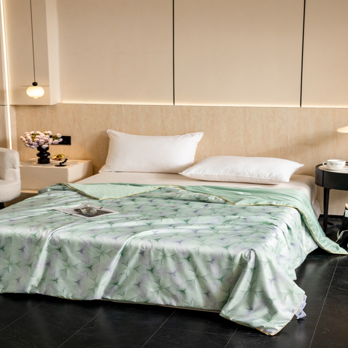 91家纺网 家纺一手货源 找家纺 眠多宝 2025新款舒适莱赛尔纤维夏被被子被芯 秘密