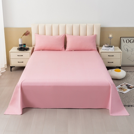 2025新款老粗布床单老粗布凉席系列-凉席 浪漫-粉