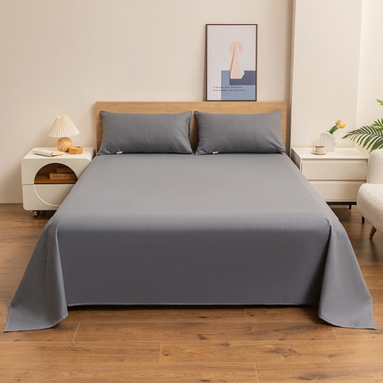 2025新款老粗布床单老粗布凉席系列-凉席 深灰