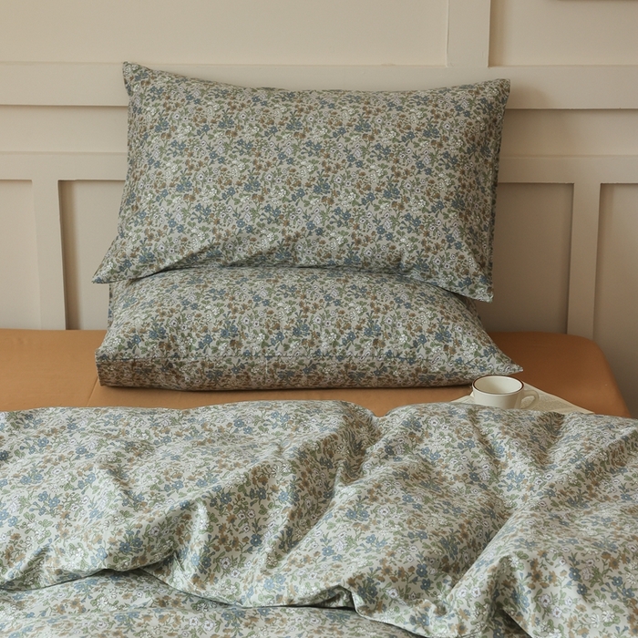 91家纺网 家纺一手货源 找家纺 棉眠 2025新款春夏花间牧歌田园系列四件套 霜降