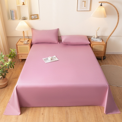 梵克保罗 2025新款亲肤舒适防水纯色床单 C-豆沙