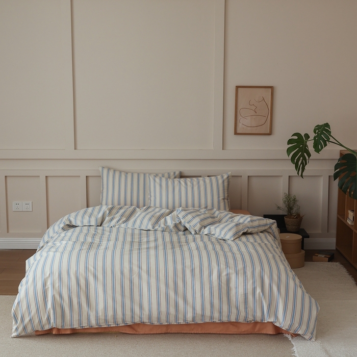 91家纺网 家纺一手货源 找家纺 棉眠 2025新款春夏花间牧歌田园系列四件套 布鲁娜