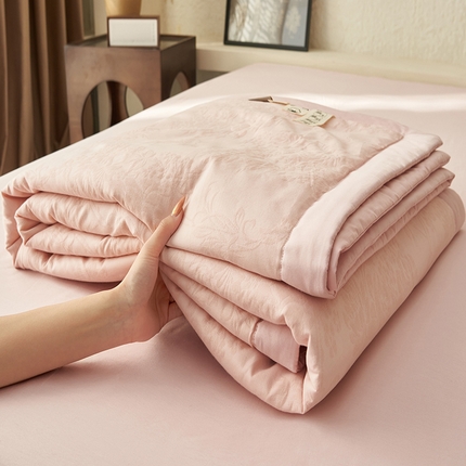 91家纺网 家纺一手货源 找家纺 （总）一加一 2025新款全棉水洗色织提花多层泡泡纱娜雅醋酯夏被四件套