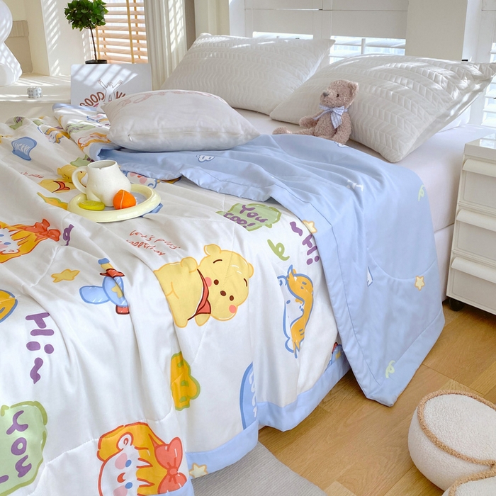 91家纺网 家纺一手货源 找家纺 （自己工厂 有网销大热款 网销帮推可合作优惠）2025新款全棉夏被空调被夏凉被纯棉夏季儿童棉花薄被子 可爱甜心