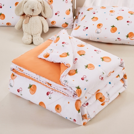 穆琪 2025新款小花边印花夏被小清新夏凉被 甜蜜邂逅-小花边