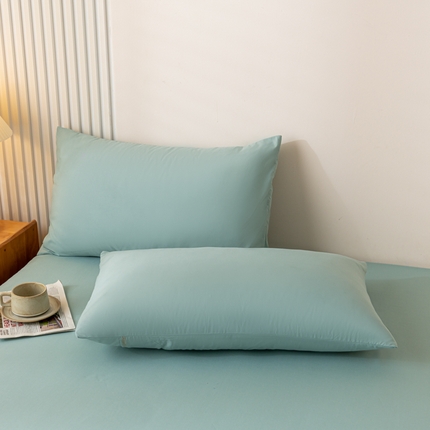 梵克保罗 2025新款亲肤磨毛舒适柔软纯色Q系列枕套 Q-墨绿