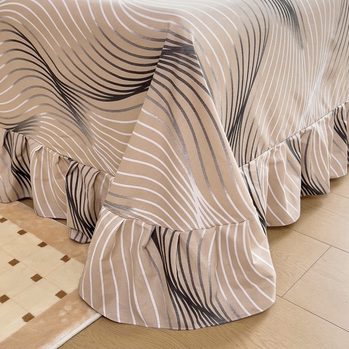 91家纺网 家纺一手货源 找家纺 2025新款全棉花边款床单 青春告白