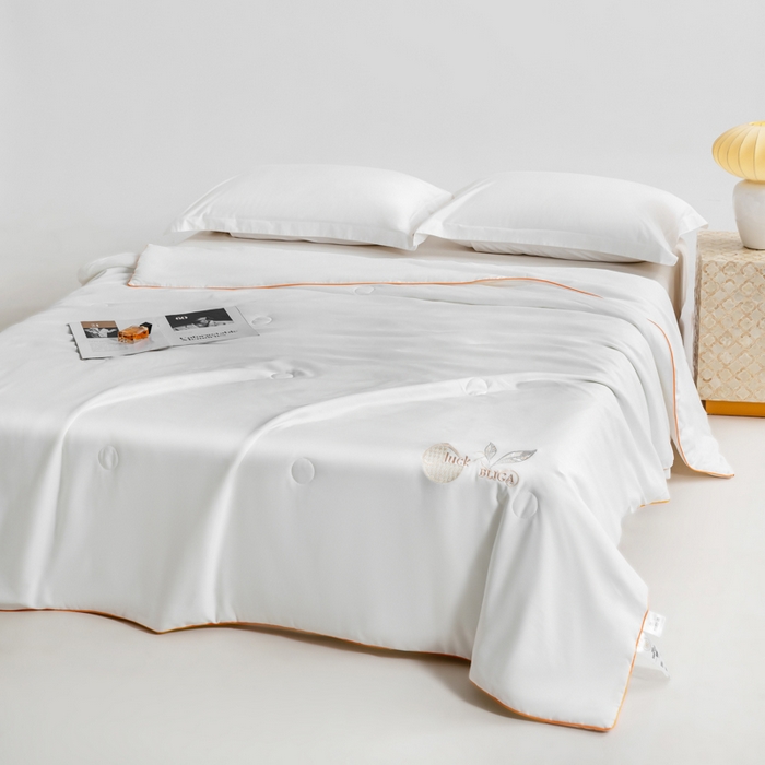 91家纺网 家纺一手货源 找家纺 眠多宝 2025新款奥地利兰精天丝刺绣夏被空调被 知柏