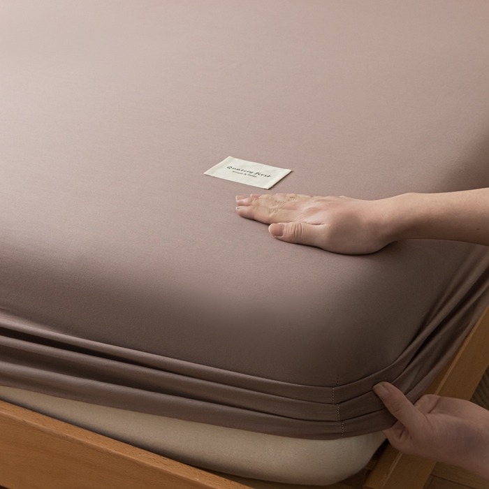 91家纺网 家纺一手货源 找家纺 梵克保罗 2025新款亲肤舒适全棉13372喷气床笠 巧棕