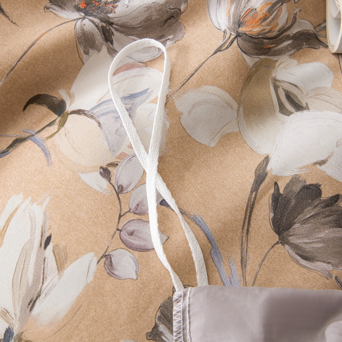 91家纺网 家纺一手货源 找家纺 氧家 2025新款60s贡缎长绒棉数码印花四件套（礼盒装） 花开琉璃