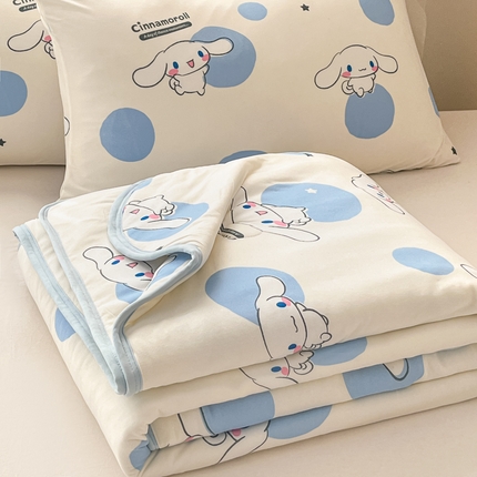 暮思家居 2025新款正版授权三丽鸥A类牛奶针织棉夏被子被芯 针织棉-波点玉桂狗