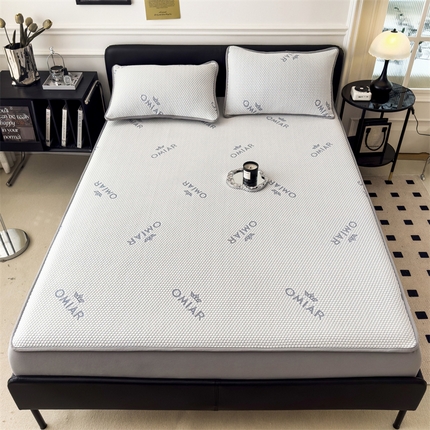 91家纺网 家纺一手货源 找家纺 （总）卡初家居（原微来） 2025新款A类抗菌凉豆豆床裙款凉席--皇冠系列