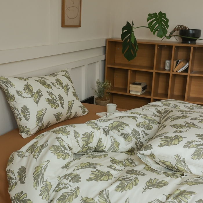 91家纺网 家纺一手货源 找家纺 棉眠 2025新款春夏花间牧歌田园系列四件套 暮色仙草