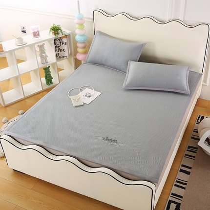 四川牛皮席 2025新款凉感丝凉豆豆席三件套 13