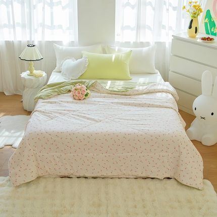 梦恬佳 2025新款A类水洗皱皱棉夏凉被 浪漫花海