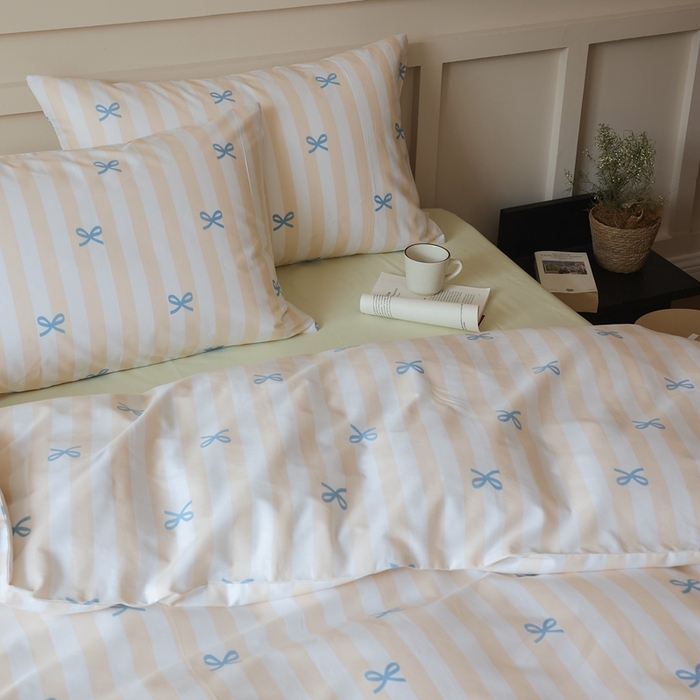 91家纺网 家纺一手货源 找家纺 棉眠 2025新款春夏花间牧歌田园系列四件套 萝莉点点