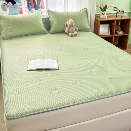 91家纺网 家纺一手货源 找家纺 （总）莱米家纺 2025新款冰感凉豆豆凉席床笠款