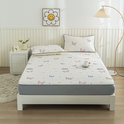 91家纺网 家纺一手货源 找家纺 （总）卢赛尔 2025新款凉感丝提花凉席床笠款