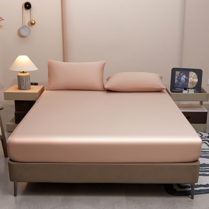 梵克保罗 2025新款100支50双股全棉单品床笠 50 双股-灰灰粉