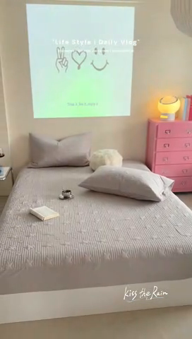 91家纺网 家纺一手货源 找家纺 漫调家纺 2025新款全棉星星床笠 繁星灰