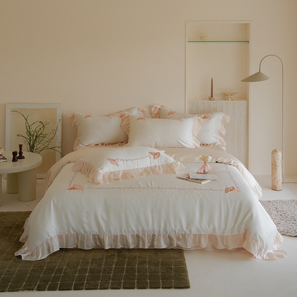 91家纺网 家纺一手货源 找家纺 （总）简纯主义 2025新款兰精天丝刺绣四件套