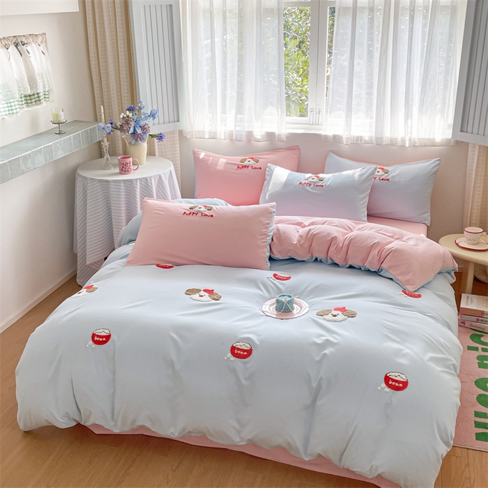 91家纺网 家纺一手货源 找家纺 （总）星座家纺 2025新款水洗棉毛巾绣四件套