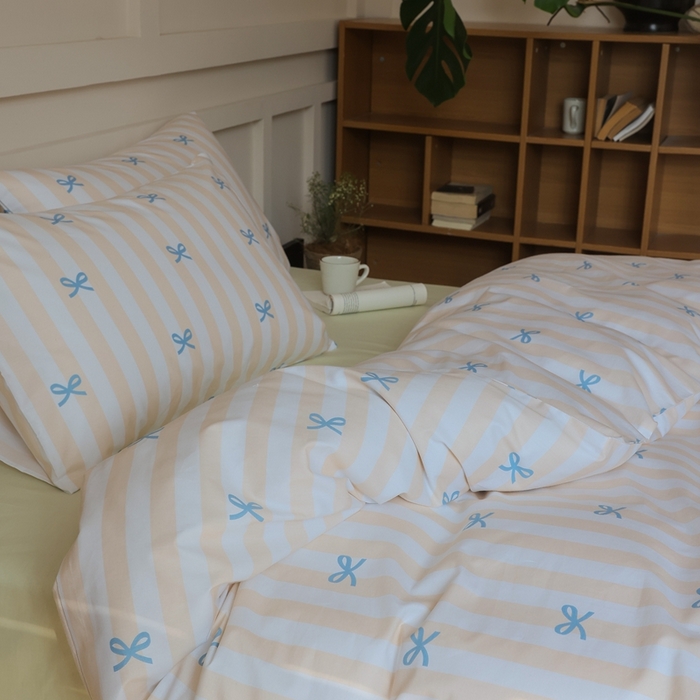 91家纺网 家纺一手货源 找家纺 棉眠 2025新款春夏花间牧歌田园系列四件套 萝莉点点