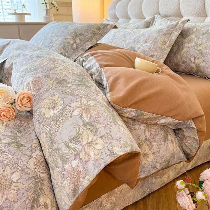 91家纺网 家纺一手货源 找家纺 幸嘉轩 2025新款全棉喷气加厚磨毛单被套 淡雅清香