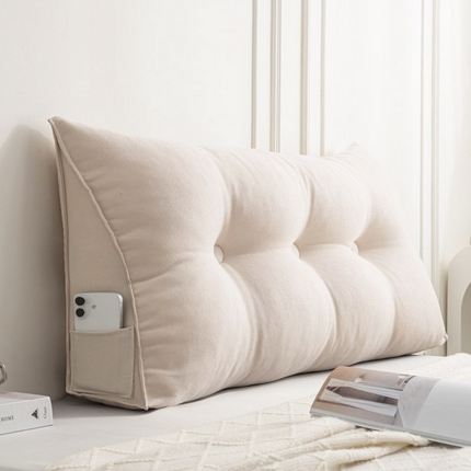 美达人 2025新款韩国绒三角靠背 三角-奶油白