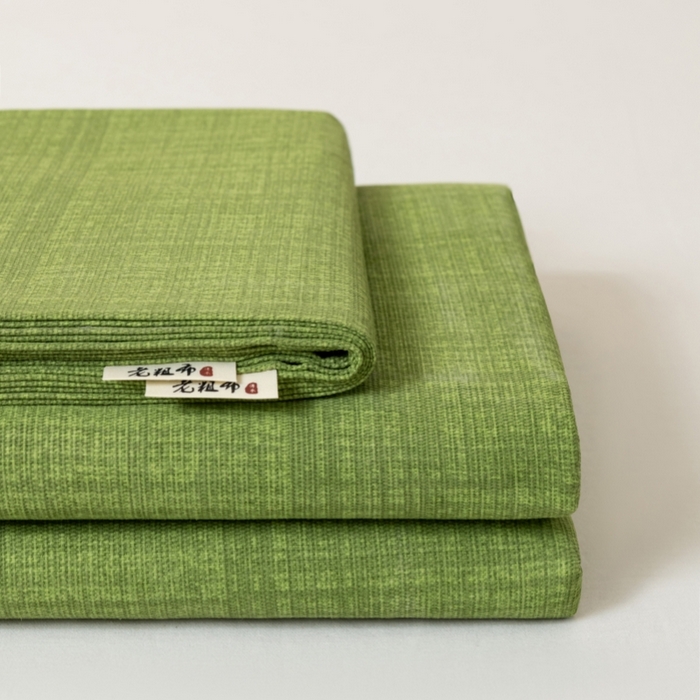 91家纺网 家纺一手货源 找家纺 2025新款老粗布床单老粗布凉席系列-凉席 嫩绿