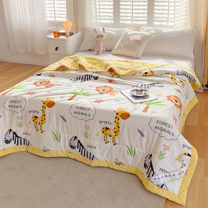 91家纺网 家纺一手货源 找家纺 （自己工厂 有网销大热款 网销帮推可合作优惠）2025新款全棉夏被空调被夏凉被纯棉夏季儿童棉花薄被子 欢乐谷