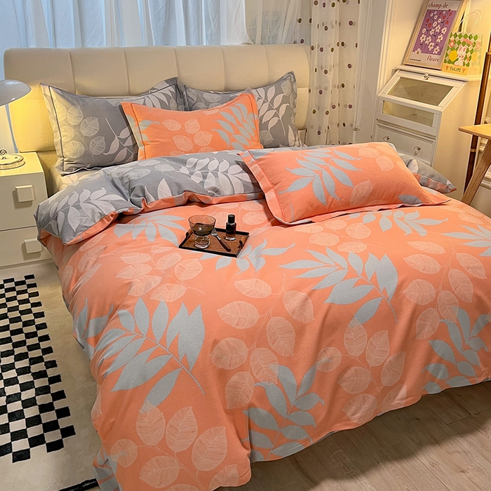 91家纺网 家纺一手货源 找家纺 幸嘉轩 2025新款全棉喷气加厚磨毛单被套 花开曼舞