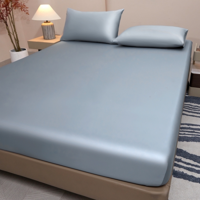 91家纺网 家纺一手货源 找家纺 梵克保罗 2025新款100支50双股全棉单品枕套 50双股-雾霾蓝