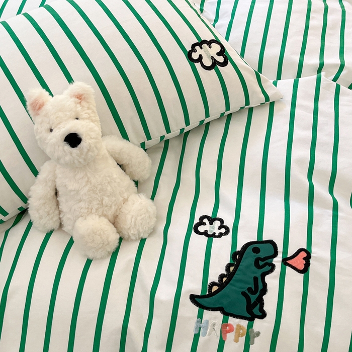 91家纺网 家纺一手货源 找家纺 （总）雅居纺家纺 2025新款全棉老粗布绣花四件套单被套