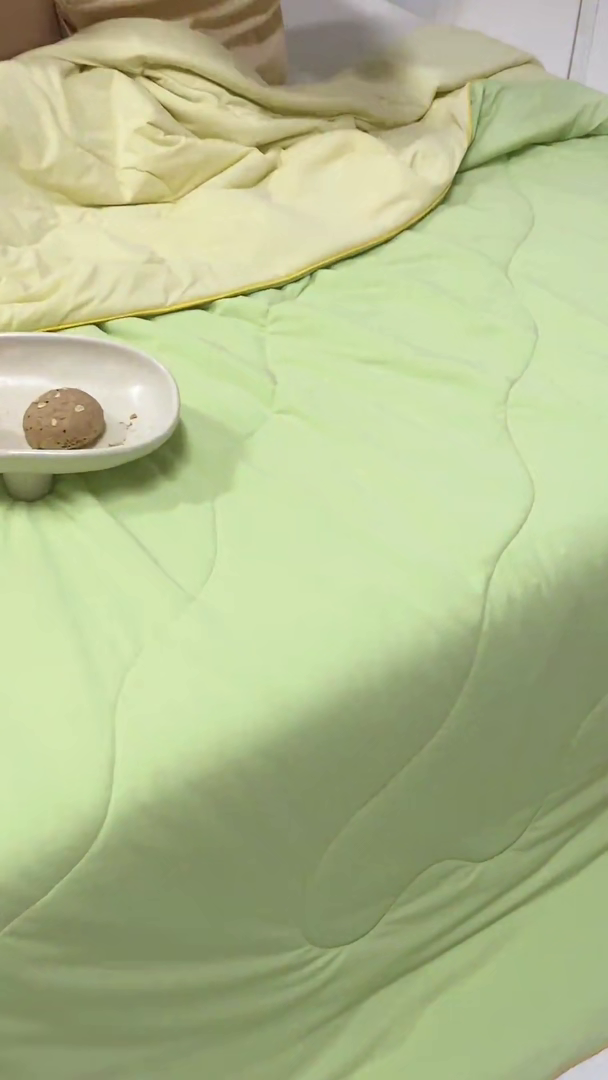 91家纺网 家纺一手货源 找家纺 CINNY馨宜 2025新款A类170g高克重锦氨凉感冷布丁凉感防蚊即刻凉感夏被 芥末绿