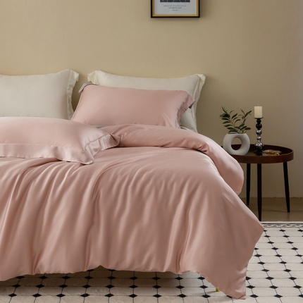 121  2025新款60s支进口兰精天丝四件套-秋风QIUFENG系列（场景一） 秋风-粉雪山