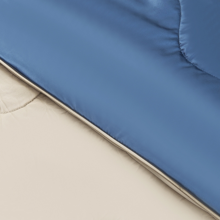 91家纺网 家纺一手货源 找家纺 恩和家纺 2025新款柔光缎冰美式凉感夏被被子被芯 布鲁蓝