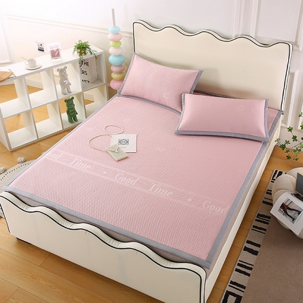 四川牛皮席 2025新款凉感丝凉豆豆席三件套 8