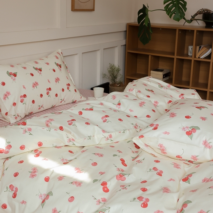 91家纺网 家纺一手货源 找家纺 棉眠 2025新款春夏花间牧歌田园系列四件套 蜜糖水晶