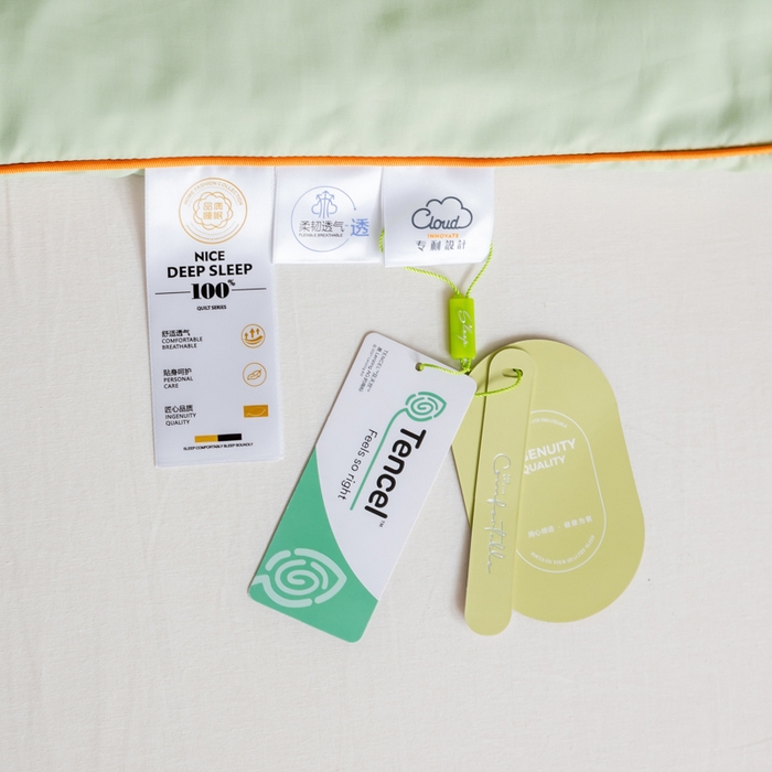 91家纺网 家纺一手货源 找家纺 眠多宝 2025新款奥地利兰精天丝刺绣夏被空调被 香绿