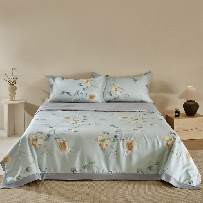 91家纺网 家纺一手货源 找家纺 巴宝路 2025新款斯佩洛（spello）天丝夏被四件套（配送包装） 卢塞恩（Lucerne）