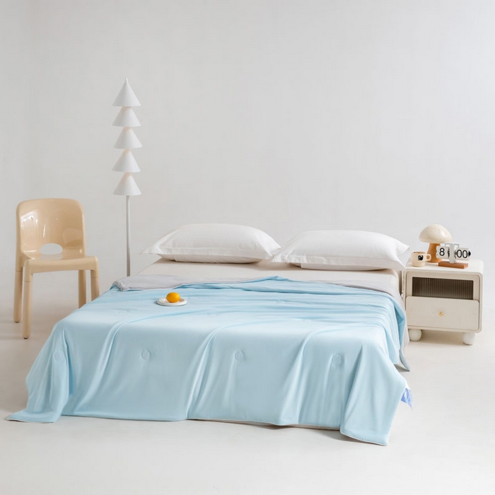 91家纺网 家纺一手货源 找家纺 （总）眠多宝 2025新款高克重超滑凉感丝夏被