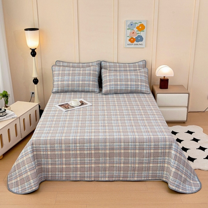 91家纺网 家纺一手货源 找家纺 （总）情煊家纺 2025新款双面全棉床盖夹棉床盖三件套