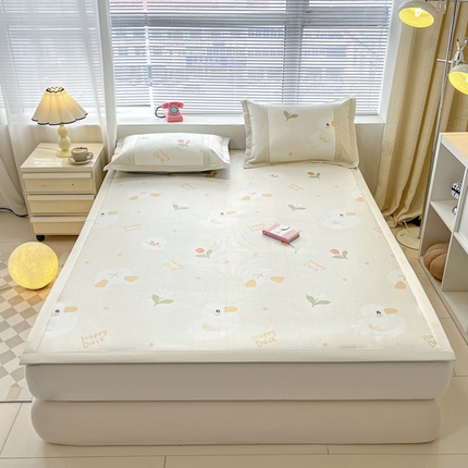 91家纺网 家纺一手货源 找家纺 （总）鑫琪莱家纺 2025新款数码印花加密冰藤凉席三件套