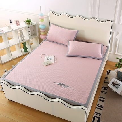 四川牛皮席 2025新款凉感丝凉豆豆席三件套 15