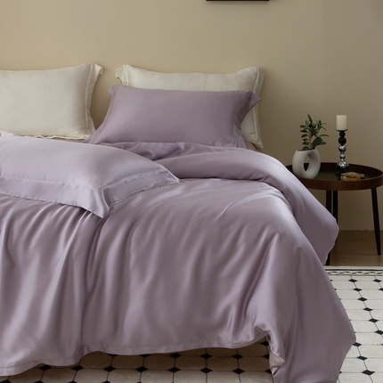 91家纺网 家纺一手货源 找家纺 （总）121  2025新款60s支进口兰精天丝四件套-秋风QIUFENG系列（场景一）